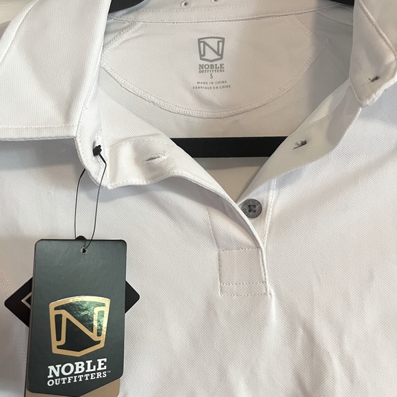 NWT Noble Outfitters Miley Polo in white size small - Picture 2 of 3
